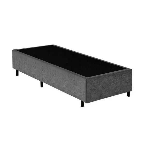 Oferta ESPECIAL  Base Box Solteiro Suede Preto - Foto 2
