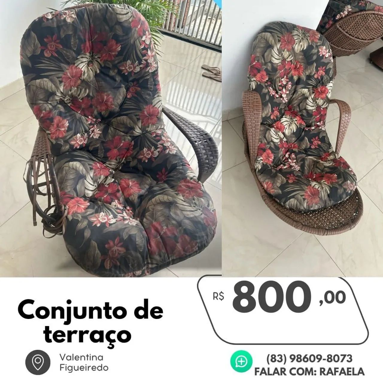 Conjunto de terraço em vime64850510374403122
