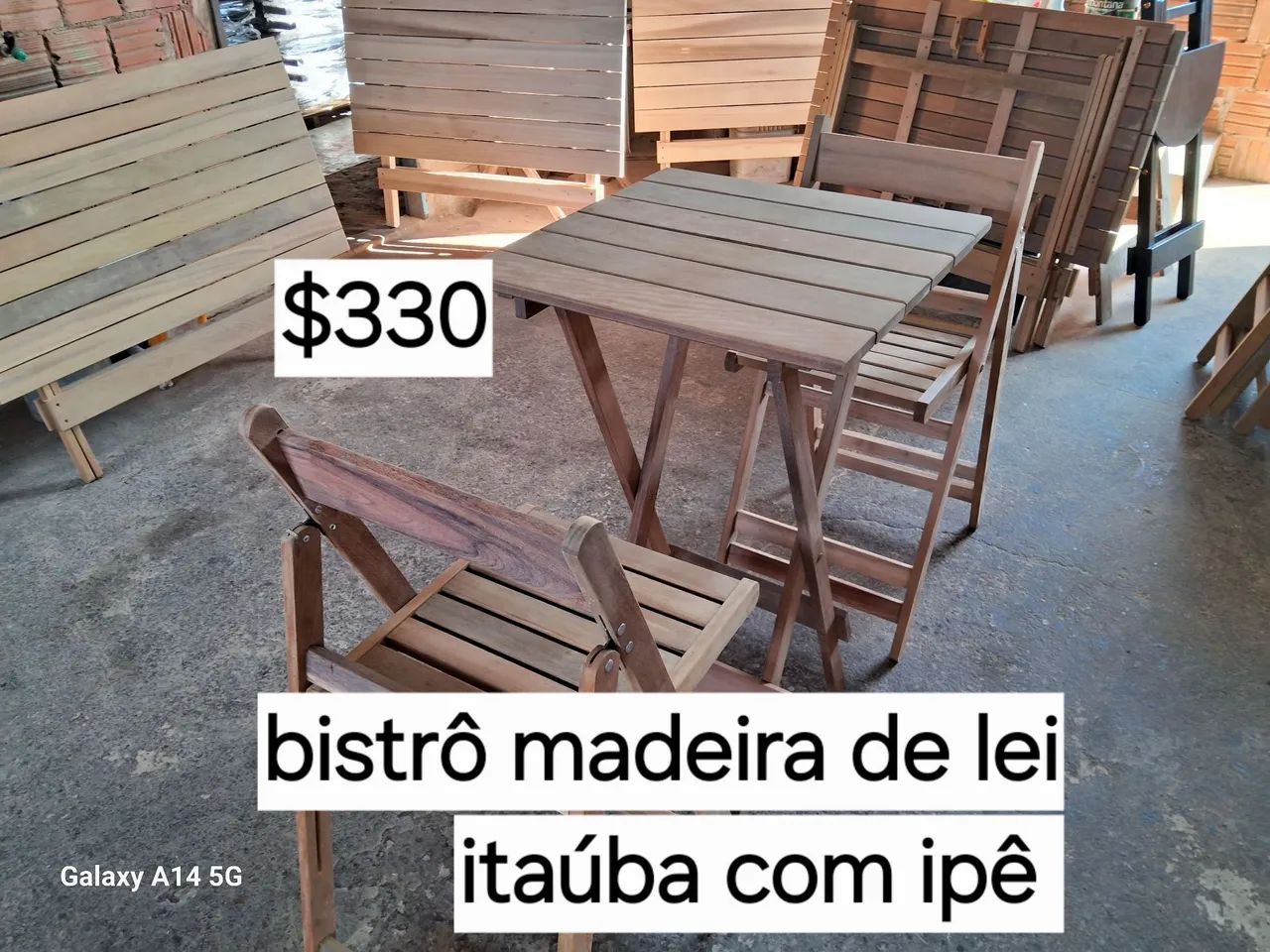 Mesas e cadeiras dobráveis direto de fábrica  - Foto 5