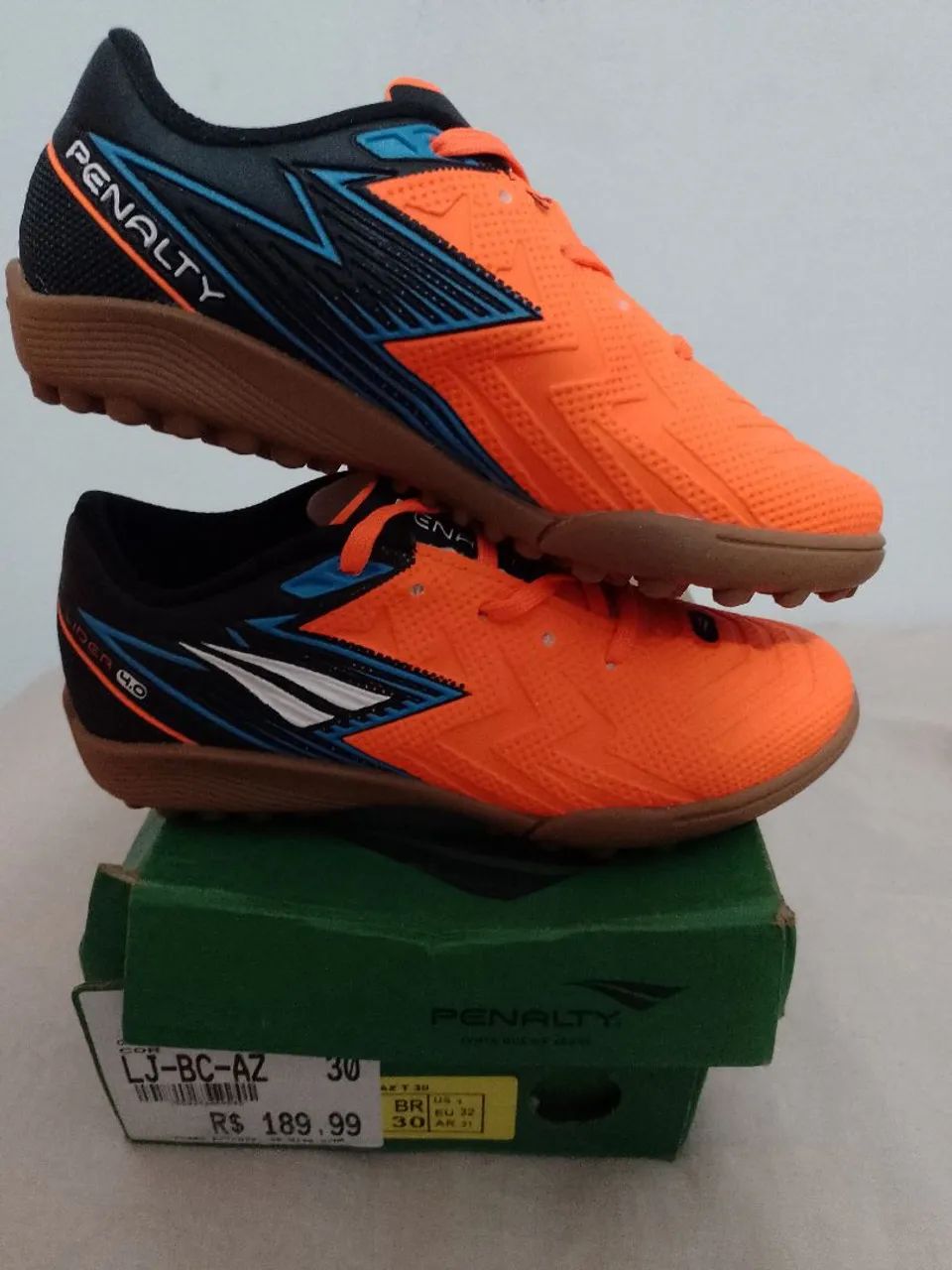 L.S. Lowry 2010年 320P SC Chuteira Society Lider Y-4 LJ-BC-AZ - Calçados Esportivos