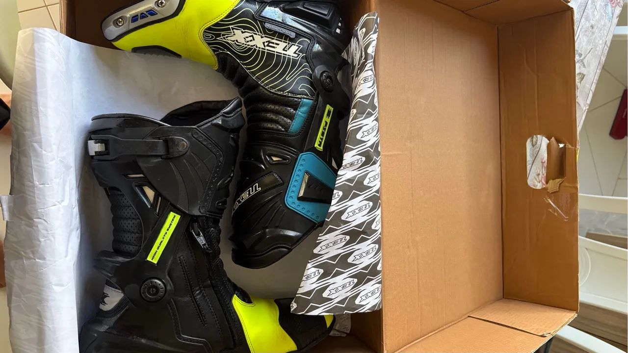 Botas de Motociclista TEXX PISTA - Tamanho 42 br