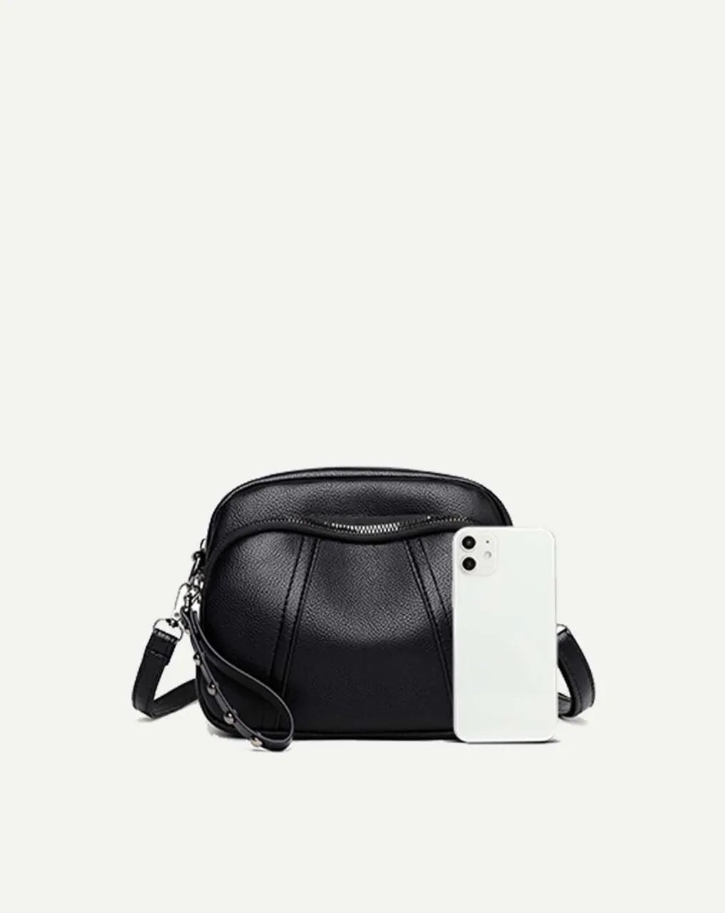 Bolsa Feminina Transversal Elegante - Preto - Foto 4