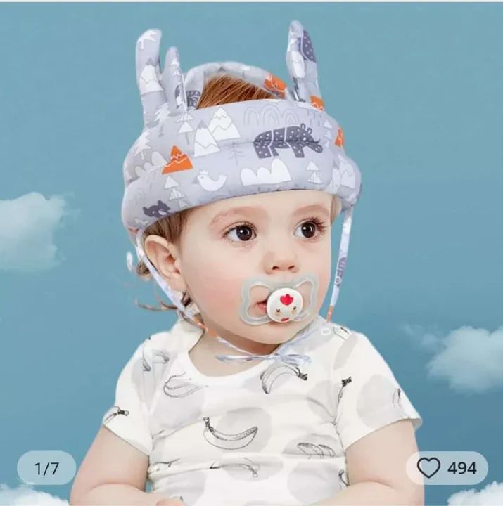 Capacete infantil para bebê antes quedas estofada e Reforçada  - Foto 4