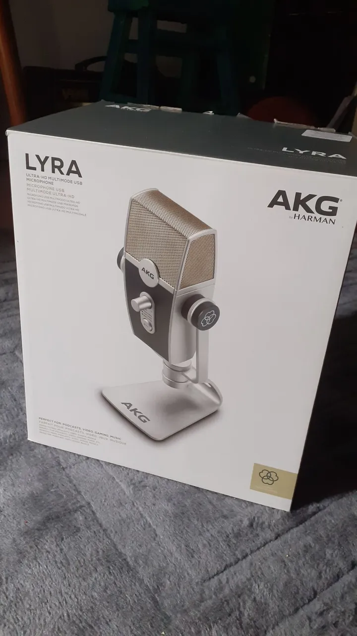 Microfone AKG Lyra - Novo - Ultra HD - Multimodo USB