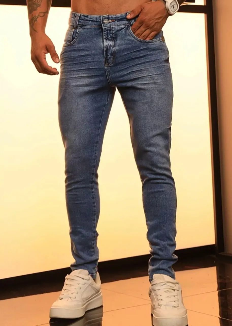 Calça jeans skinny masculina
