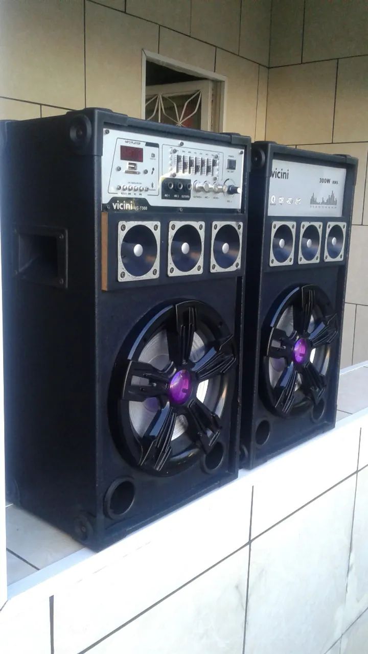 par de caixa amplificada multiuso ,varias funçoes e blutufe - Foto 5