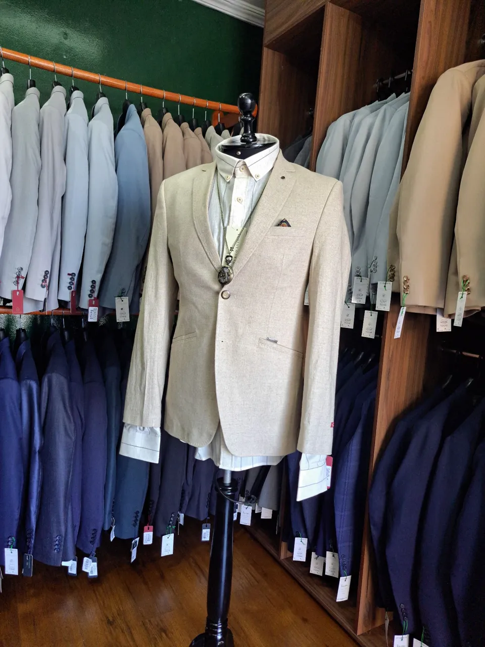 Blazer Bege Elegante para Homens