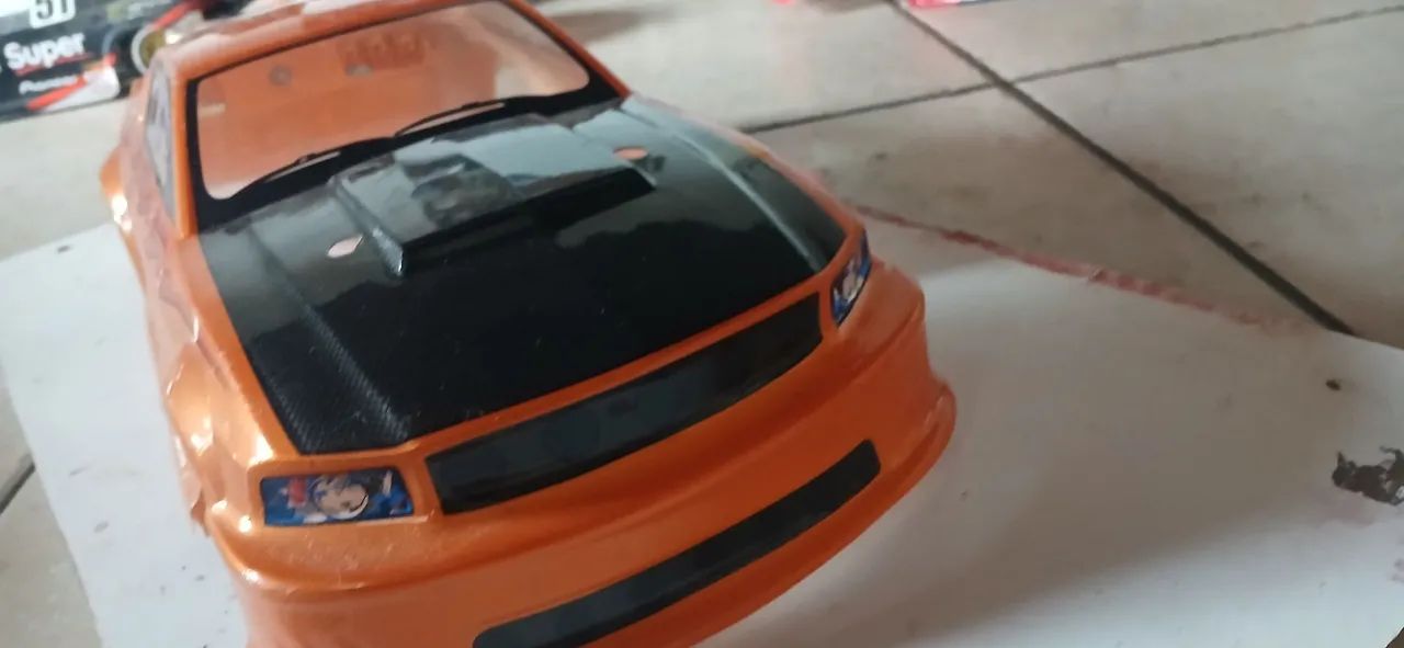 Bolha automodelo serve em tamiya e kyosho nova . Mustang gold . Unica na OLX 1/10 - Foto 2