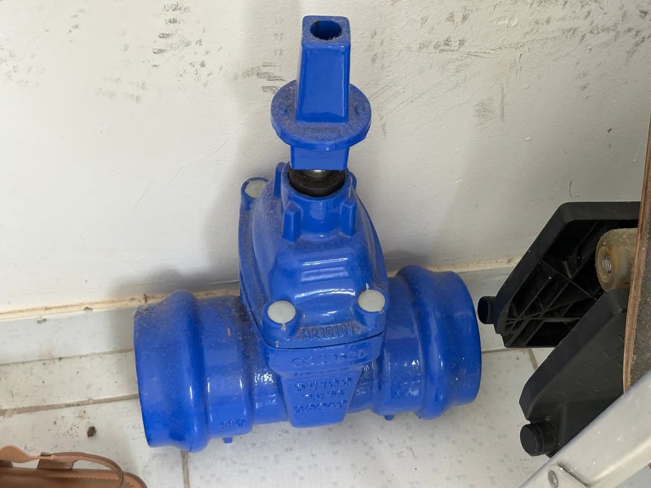 Registro DN100 DE110 mm em ferro fundido