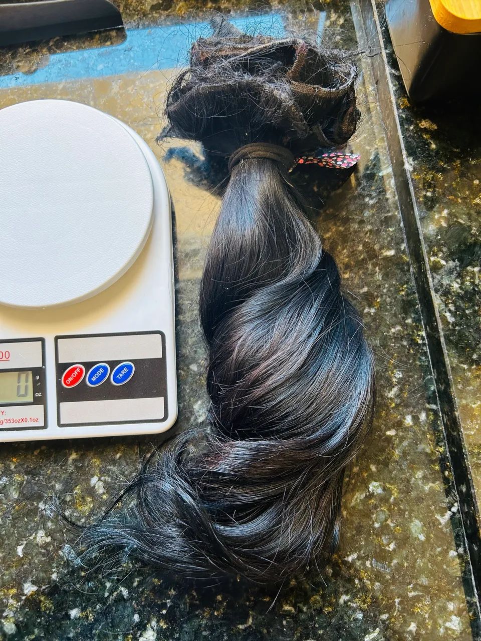 Cabelo humano telado 206 gramas 33 cm - Foto 2