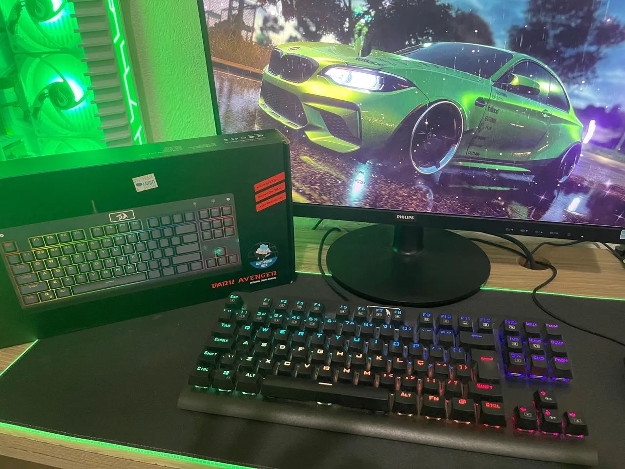 Teclado Gamer Dark Avenger switches blue