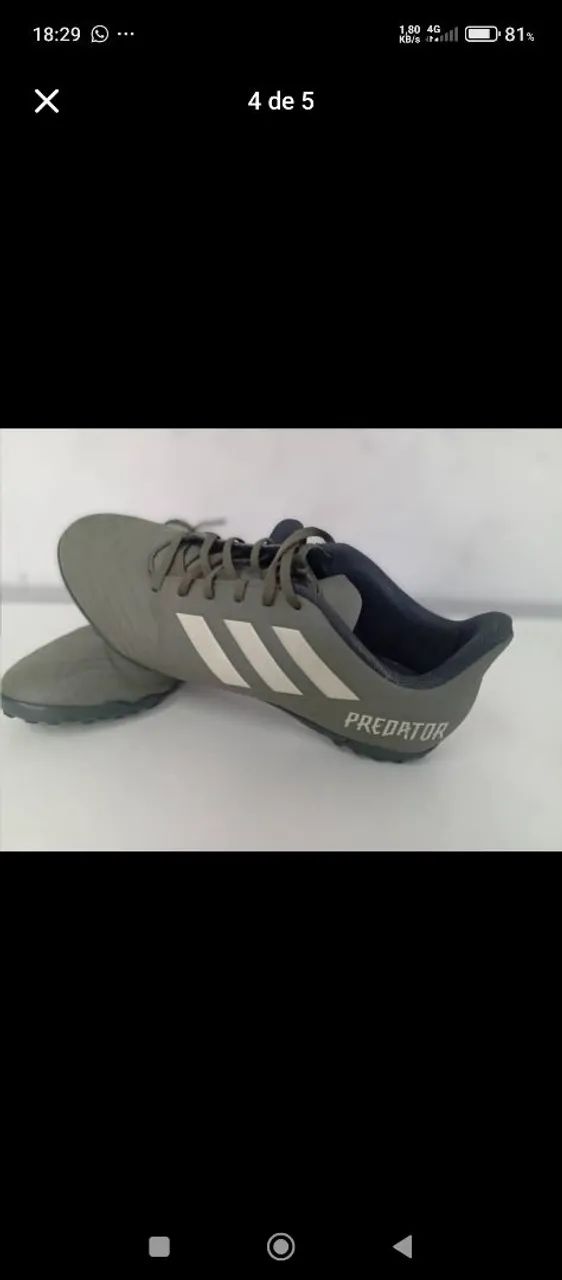 Chuteira society com cravo - Foto 2