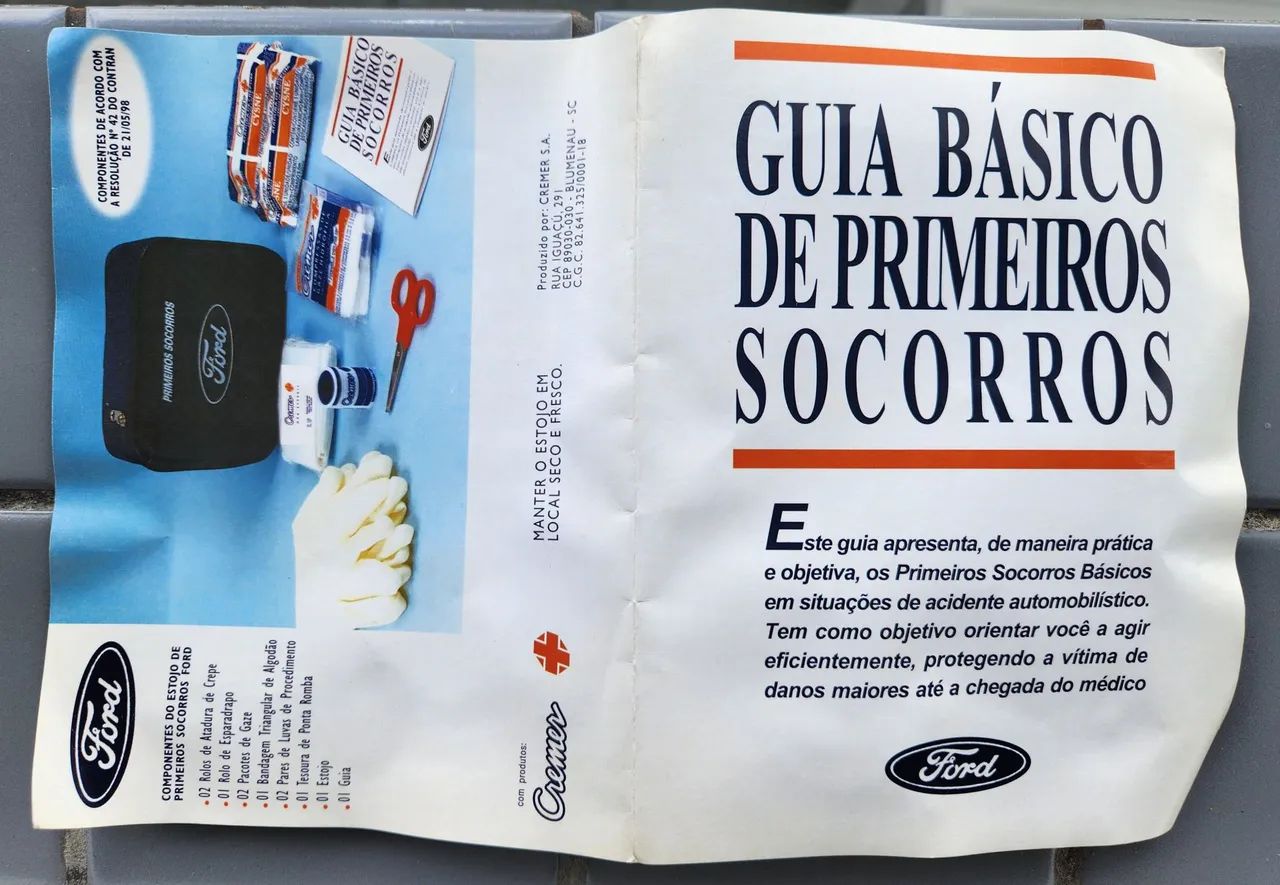 Kit de Primeiros Socorros Original Ford 1998 - Foto 2