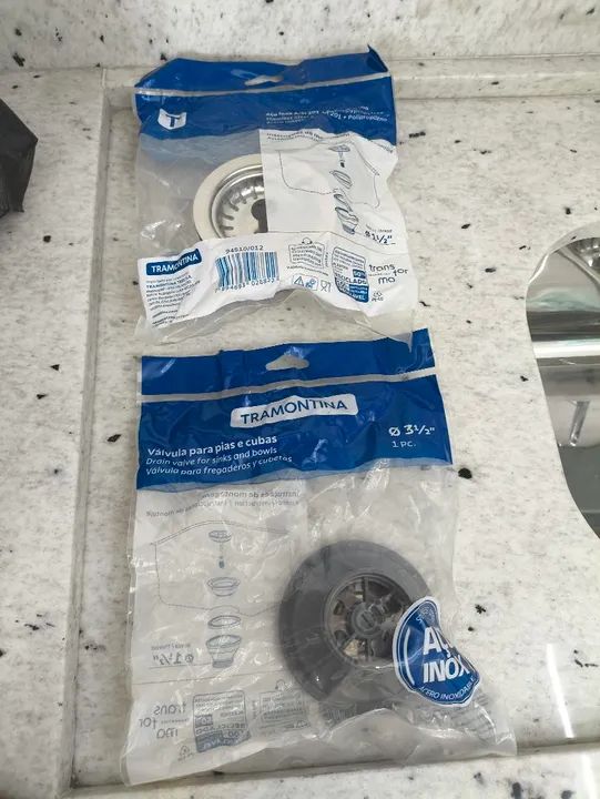 Válvula pra cuba de Cozinha 100% Tramontina  - Foto 6