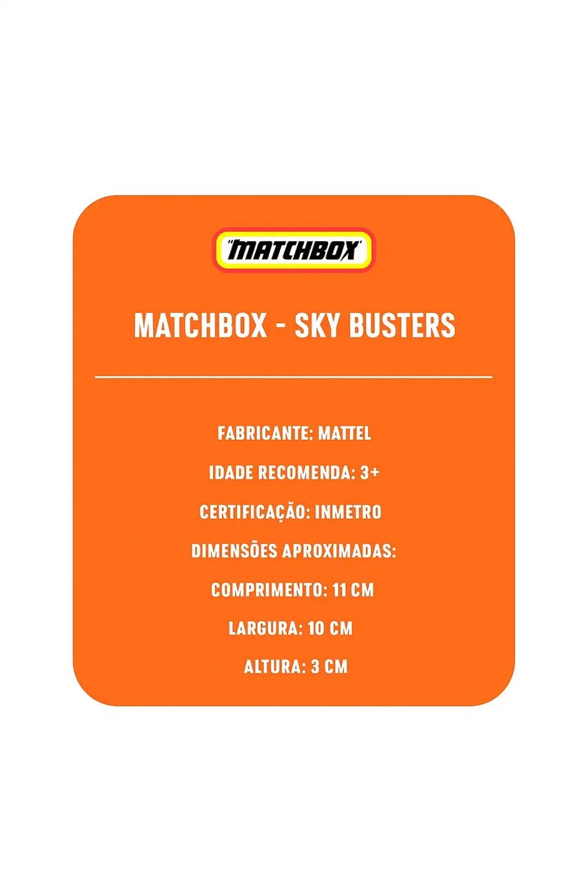 Matchbox Sky Busters Serengeti Copter - 1:64 | Mattel - Foto 2