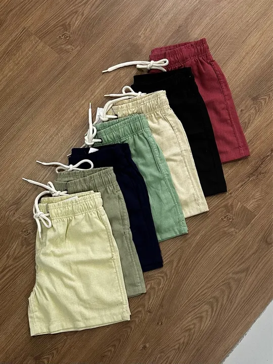 Shorts de linho para o verão