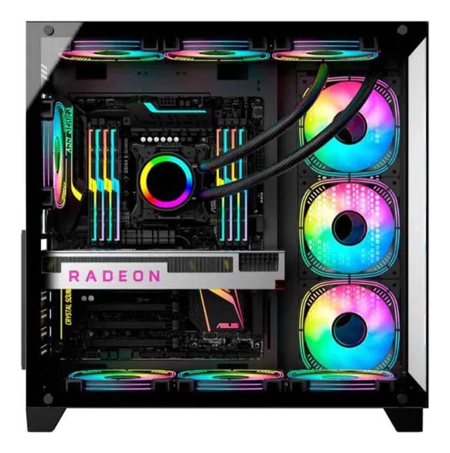 Gabinete Gamer K-mex Ghost Shark Atx S/ Fonte/cooler Cg-02j1 - Foto 5