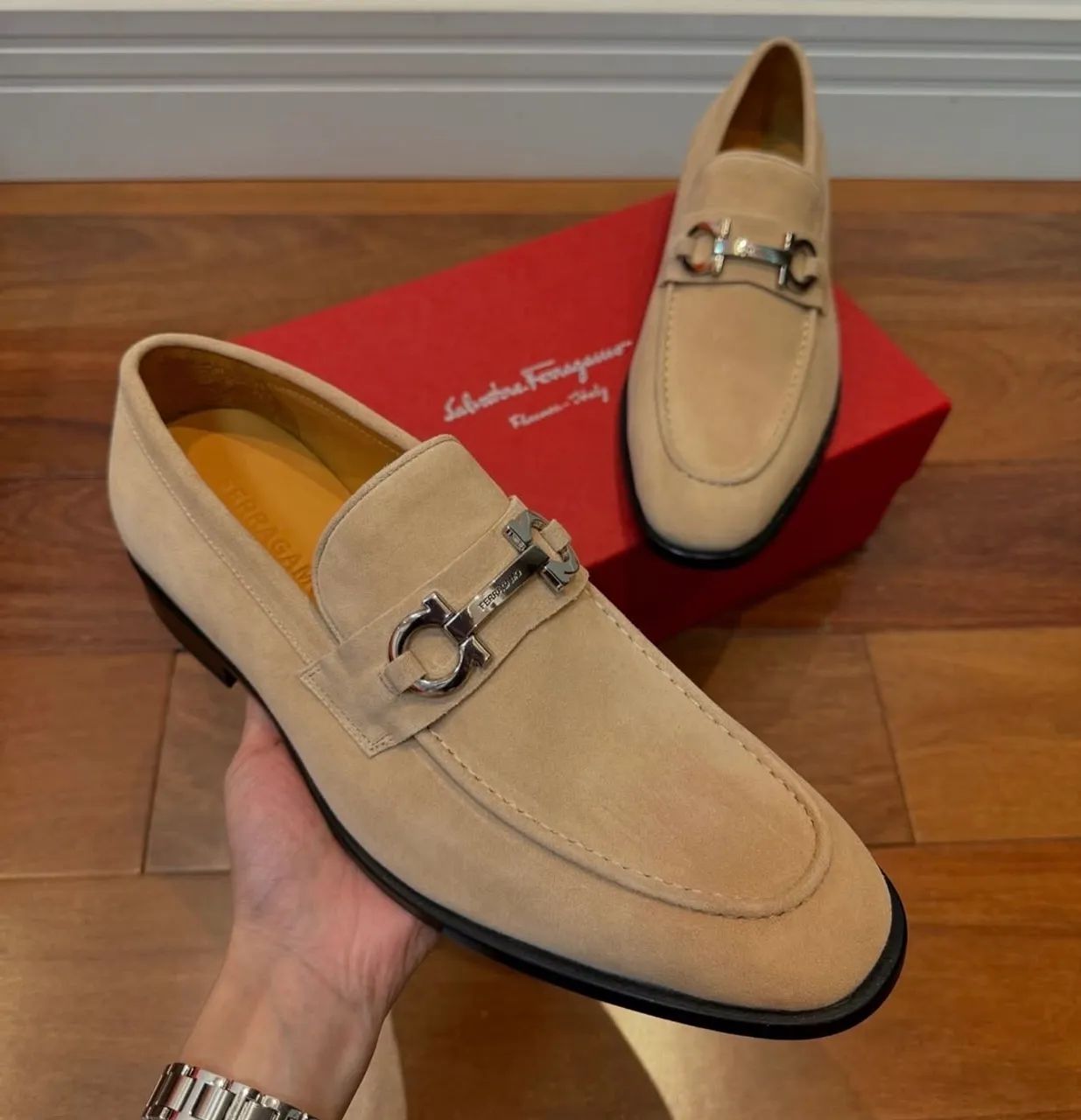 Tênis e sapato Salvatore Ferragamo Couro  - Foto 6