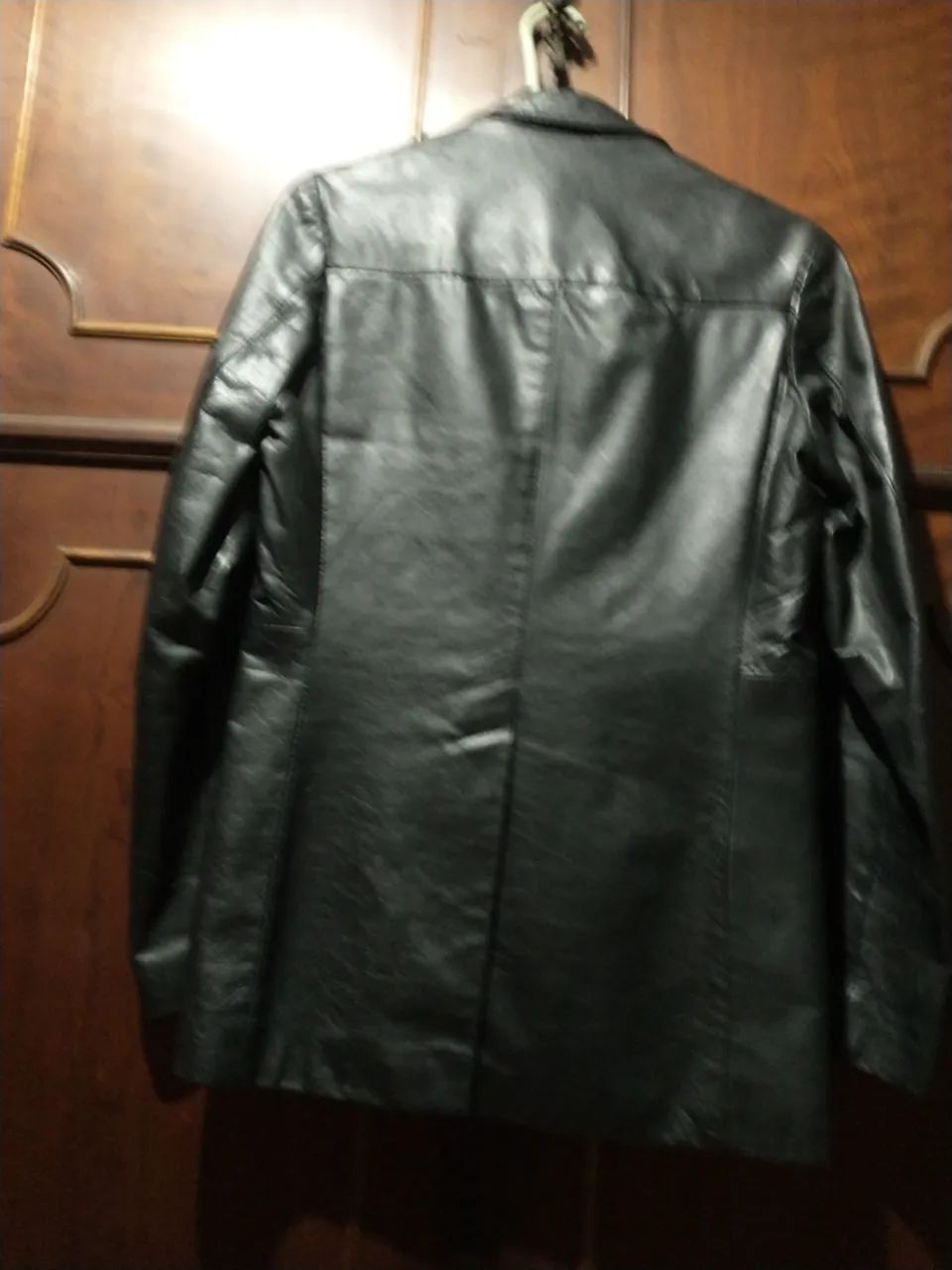 Casaco de couro preto - Foto 4