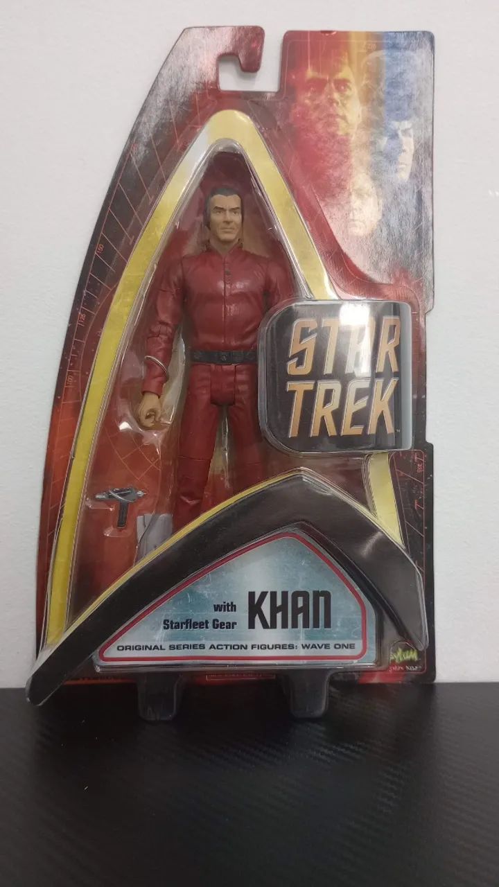 Star Trek Art Asylum Wave 1 Kirk Spock McCoy Uhura Khan Figuras de