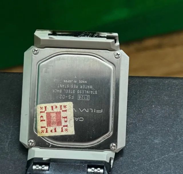 relogio raríssimo casio film watch zero vintage casio film watch