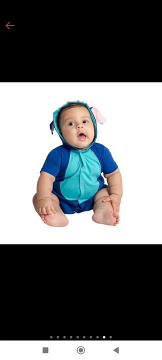 Macacão Stich Bebê 