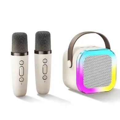 Caixa de Som Infantil Bluetooth com 2 Microfones Sem Fio, usb e Luzes LED. - Foto 3