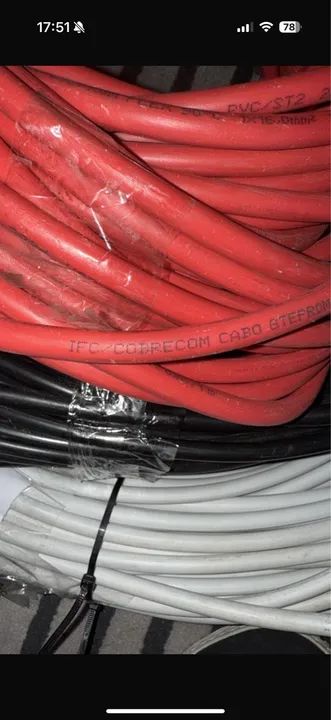 Cabo eletricos fio flexivel 16mm 10mm 6mm