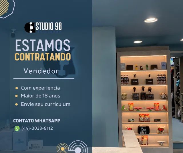 Contrata-se Vendedor(a) com Experiencia