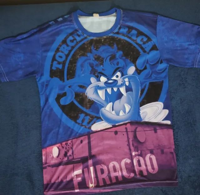 Camisa Torcida Furacão Azul e Rosa