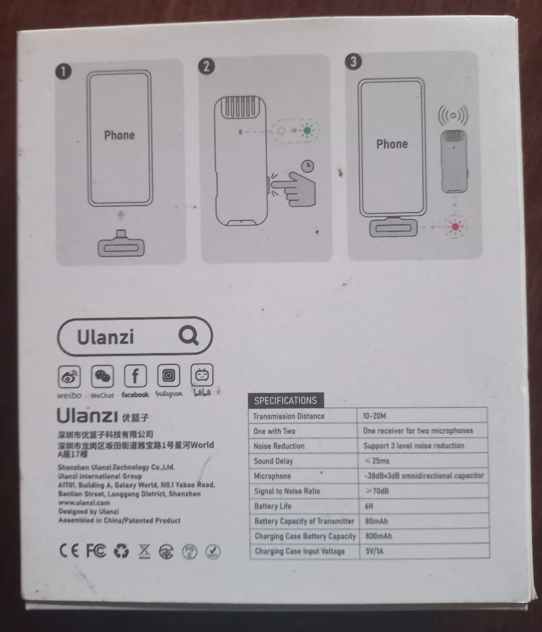 Microfone de Lapela Ulanzi - Foto 2