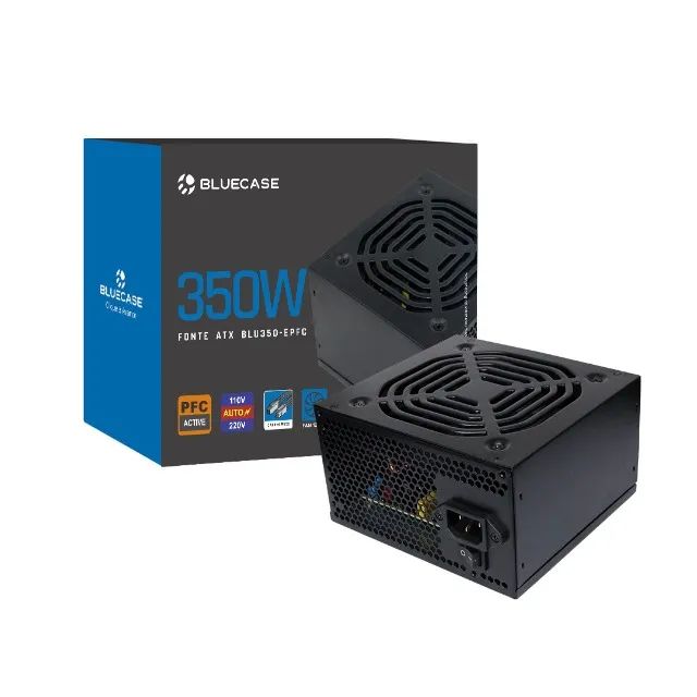 Fonte de Alimentação Bluecase - 350W PFC Ativo  Bivolt Automatico - NOVO