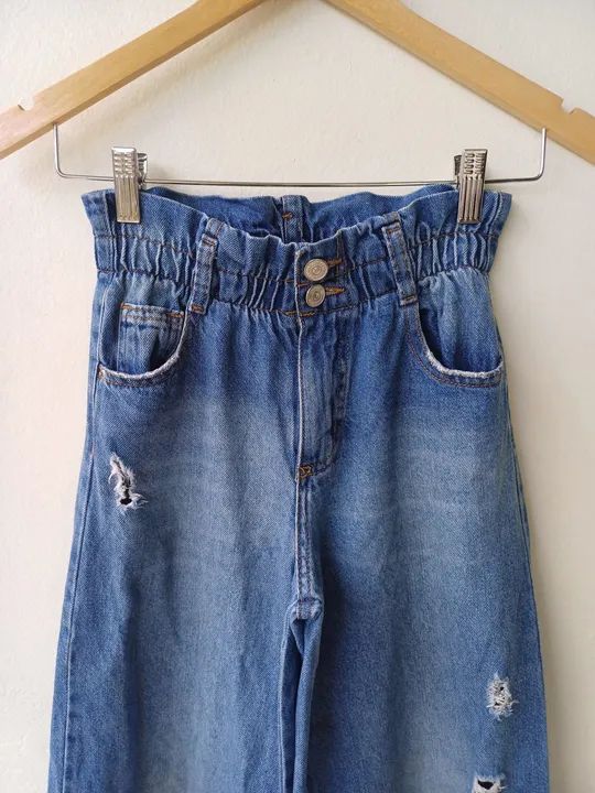 Calça jeans infantil tam 7/8 anos - Foto 3