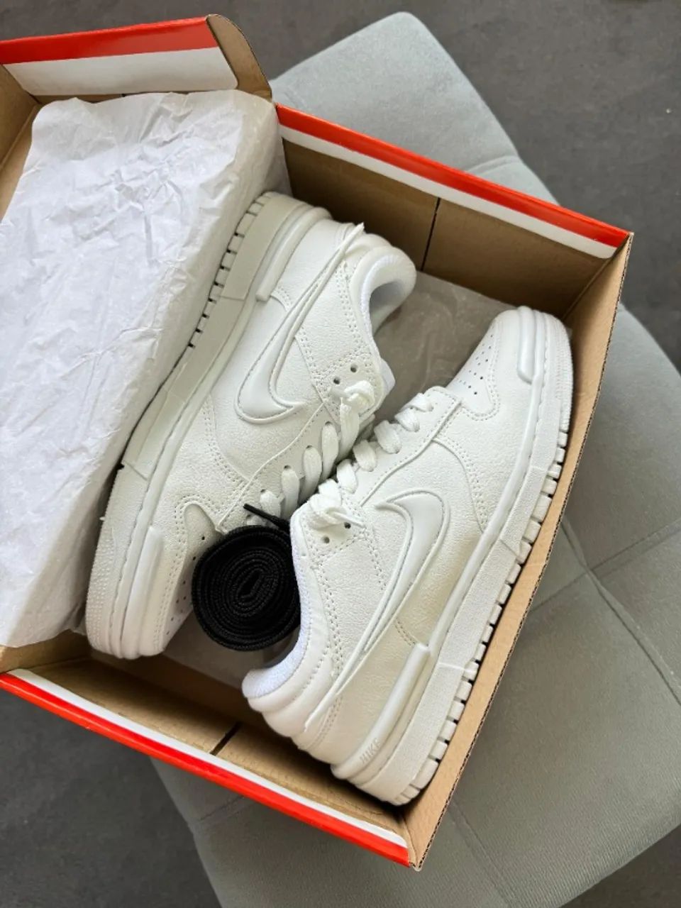 tenis dunk twist branco - Foto 4