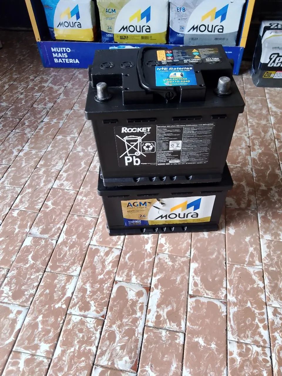 BATERIAS MOURA AGM 60AH E 70AH