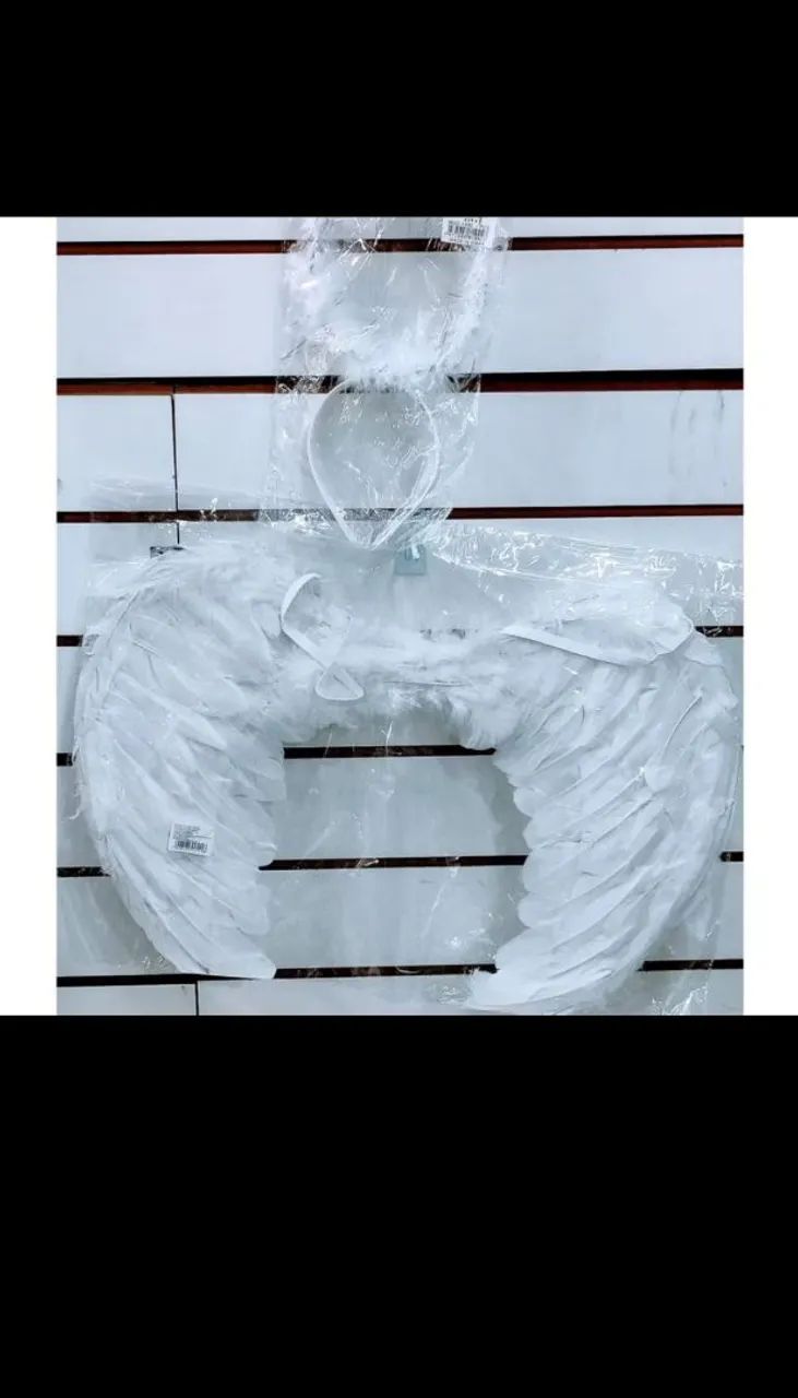 Asas e tiara de anjo