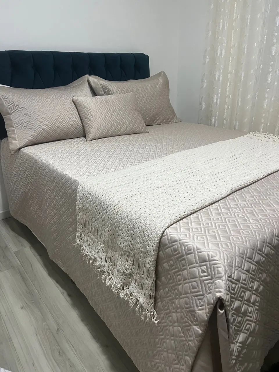 Jogo de cama elegante e confortável