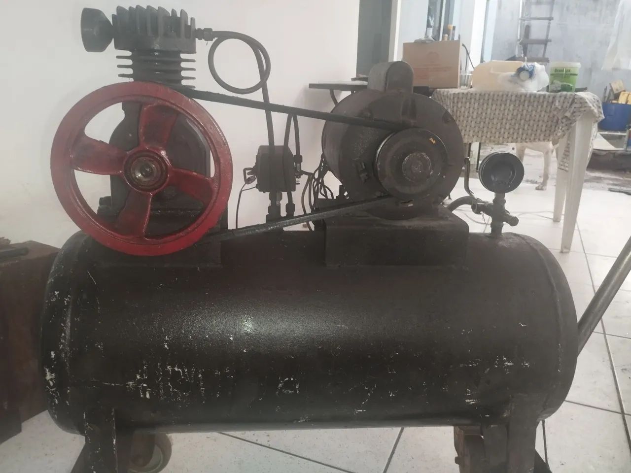 Compressor de Ar 75 litros com mangueira e pis*tola  de pintura  - Foto 4