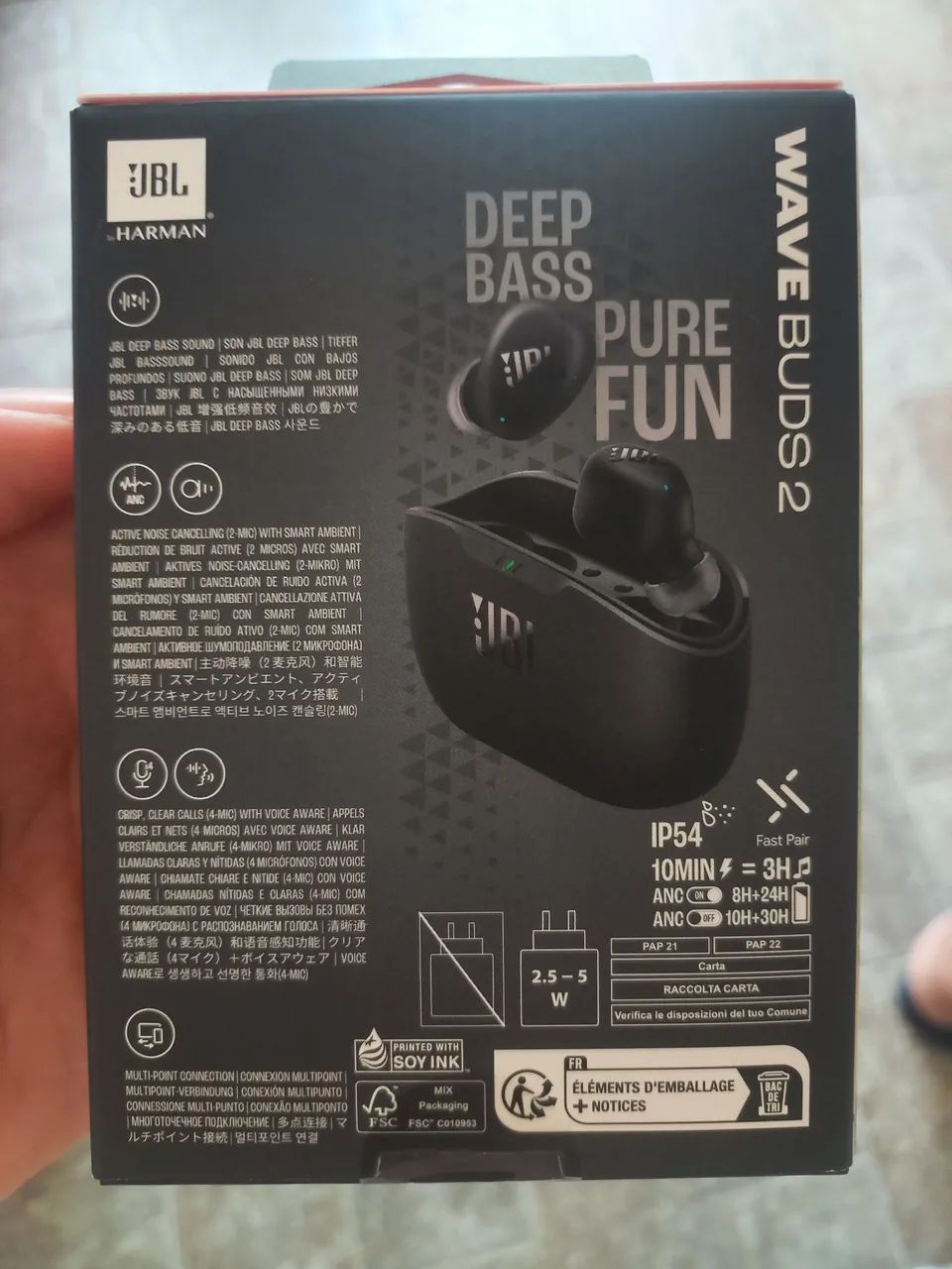 Fone JBL Wave Buds 2 - Lacrado - Foto 4