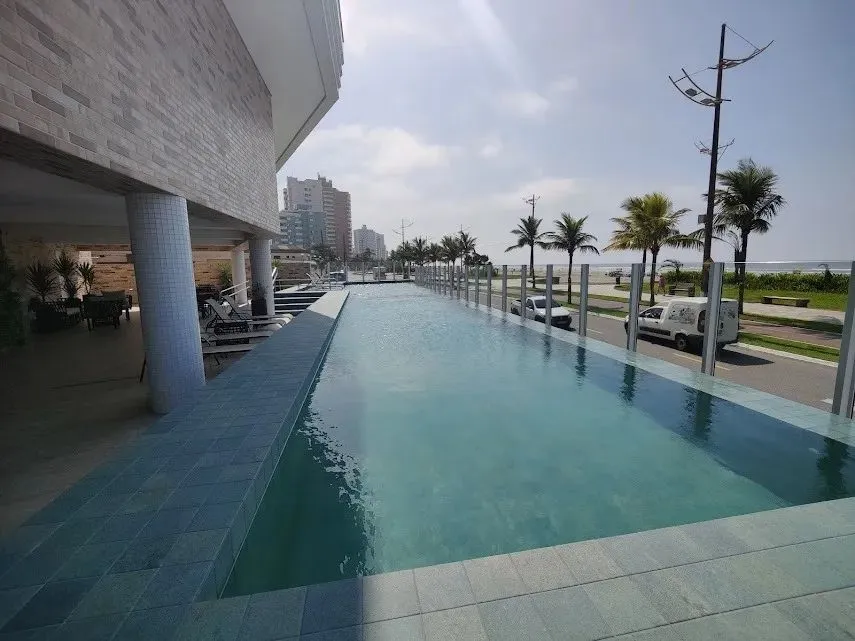 Frente Mar no bairro Caiçara em Praia Grande. O Alto Padrão mais completo de toda a região