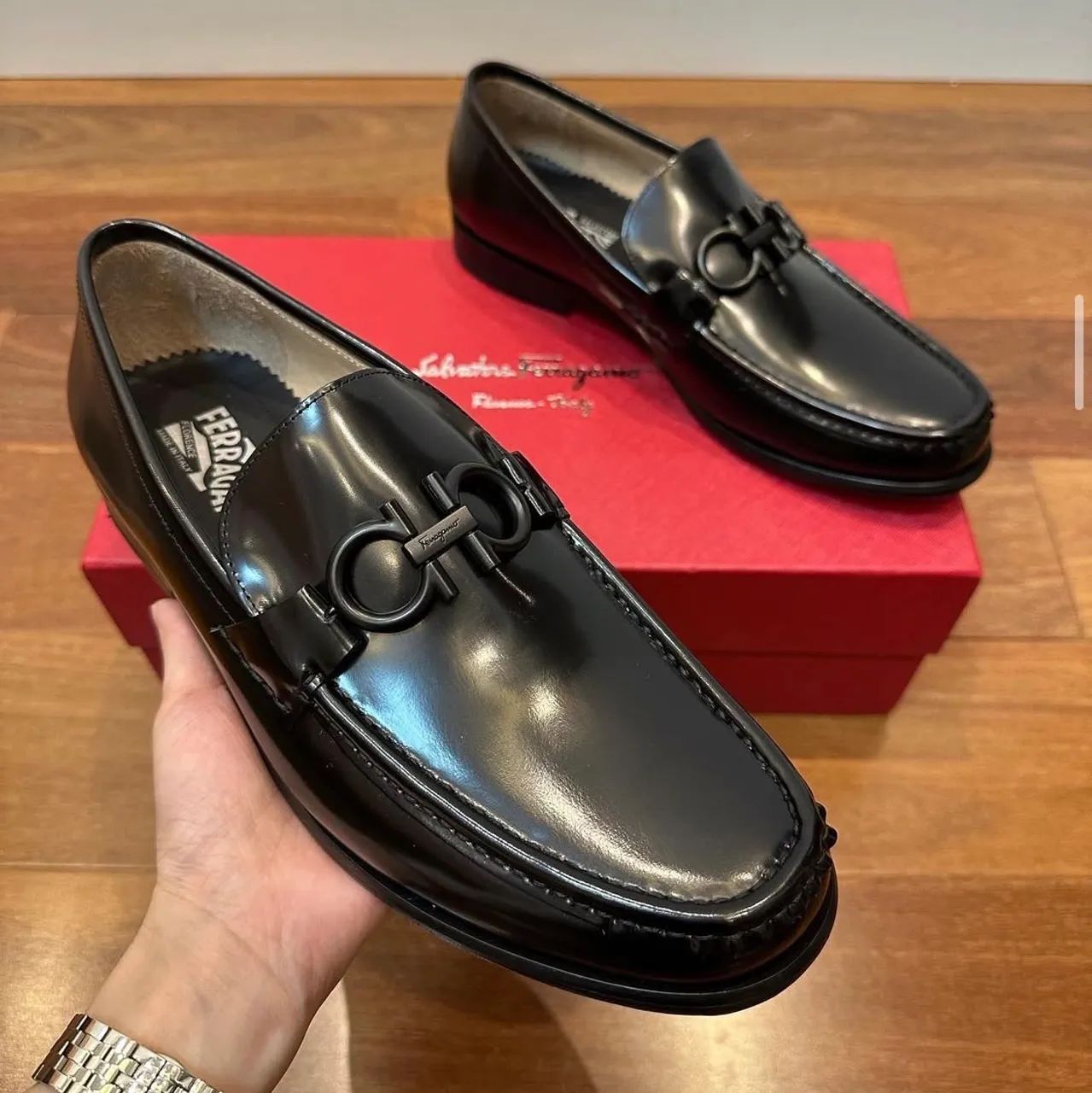 Tênis e sapato Salvatore Ferragamo Couro  - Foto 5