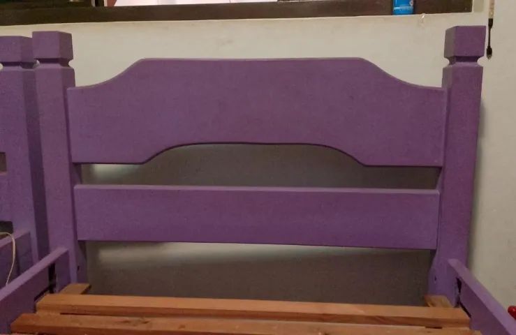 Cama solteiro em madeira  - Foto 3