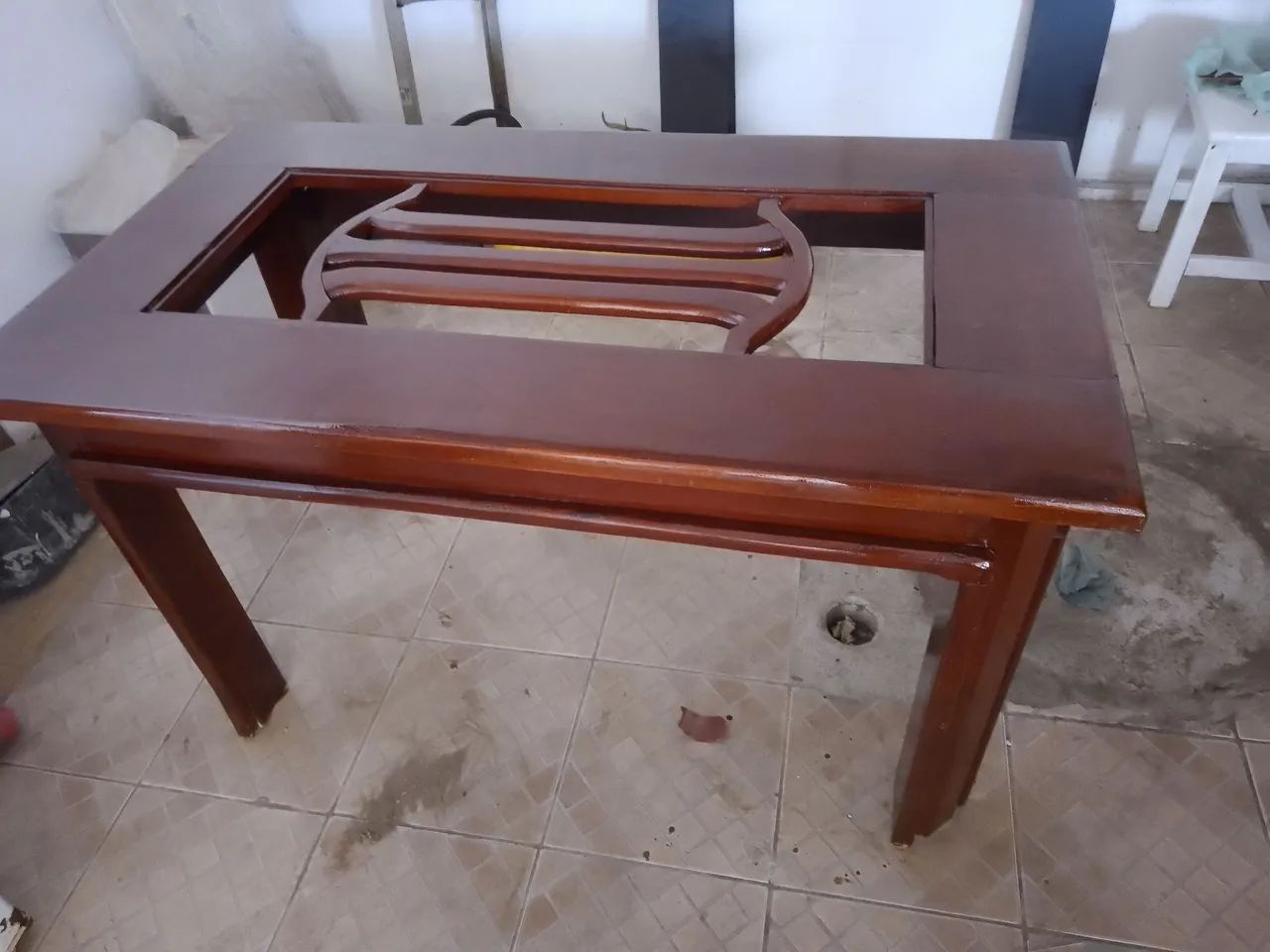 Mesa de madeira maciça sala jantar - Foto 2