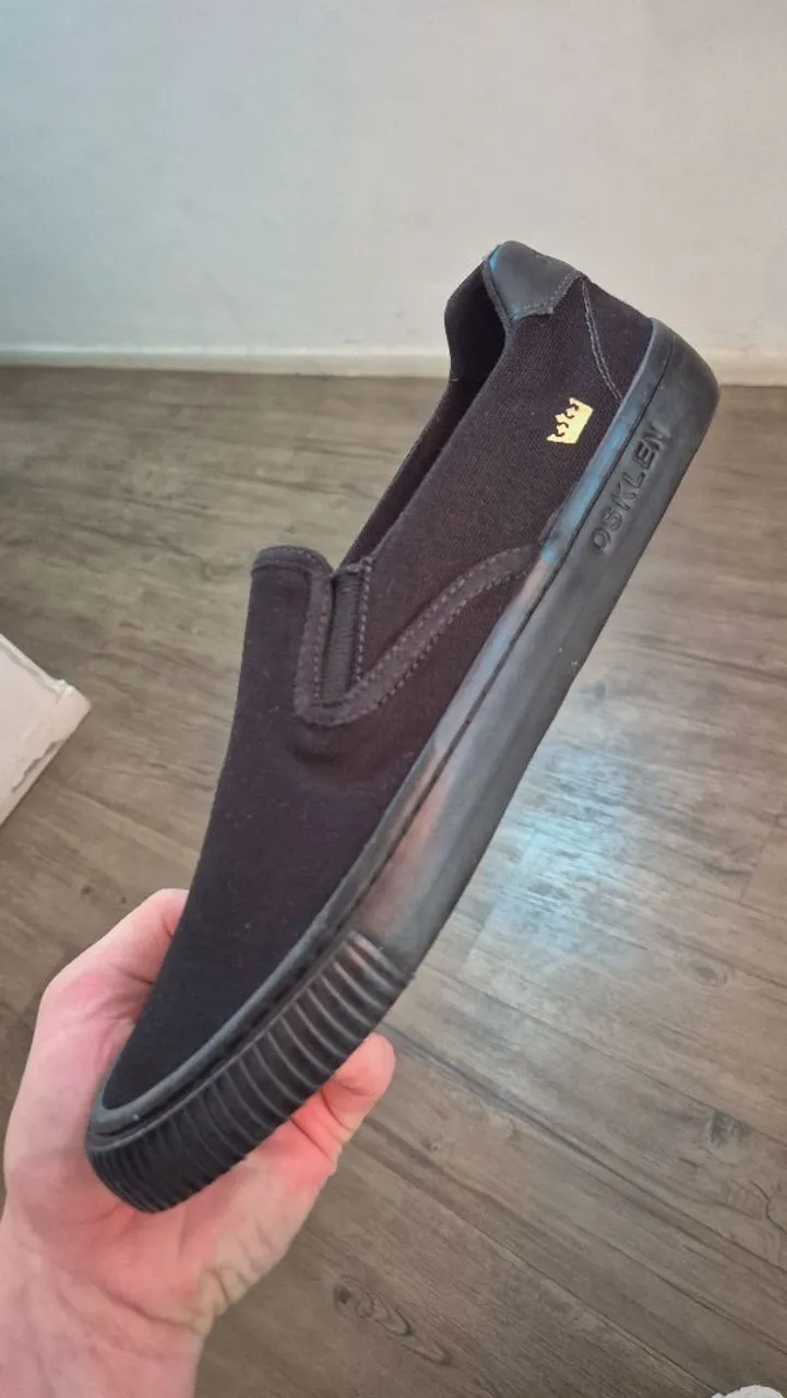 Osklen tênis slip on canvas preto