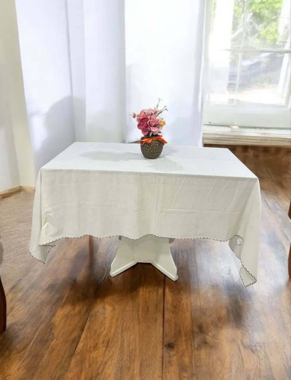 Toalhas de mesa em algodão - 3 peças moda sustentável 