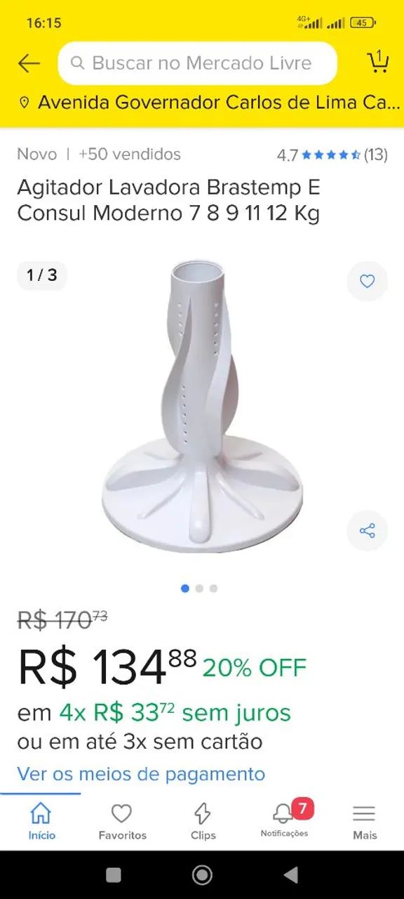 Peças originais,Brastemp  12kg, Aparti de R$100, vendidas separadamente,leia o anúncio.  - Foto 3