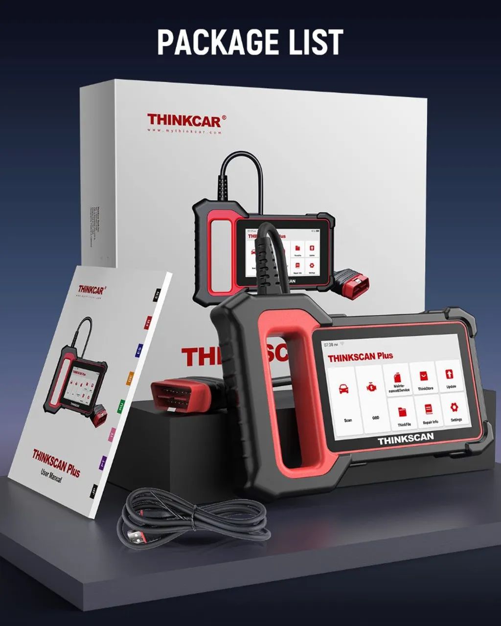Scanner Automotivo ThinkScan Plus S7  com BOROSCÓPIO  e AF  foxwell launch THINKDIAG - Foto 2