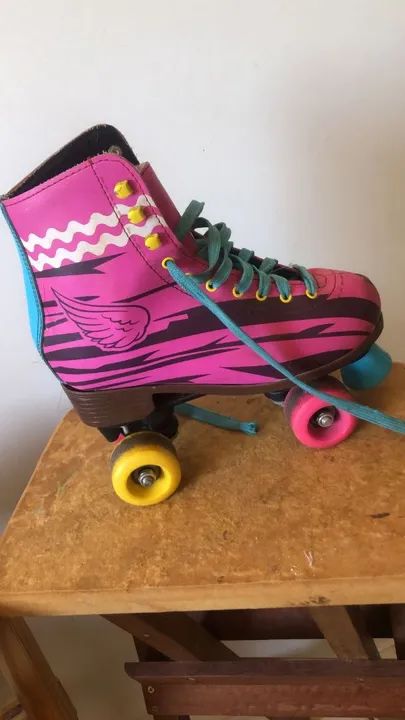 Patins Roller Quad Pink - Foto 2