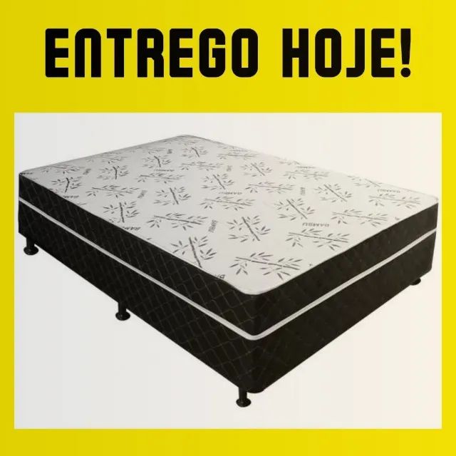 Cama Box de Casal Acolchoada _ Super Oferta