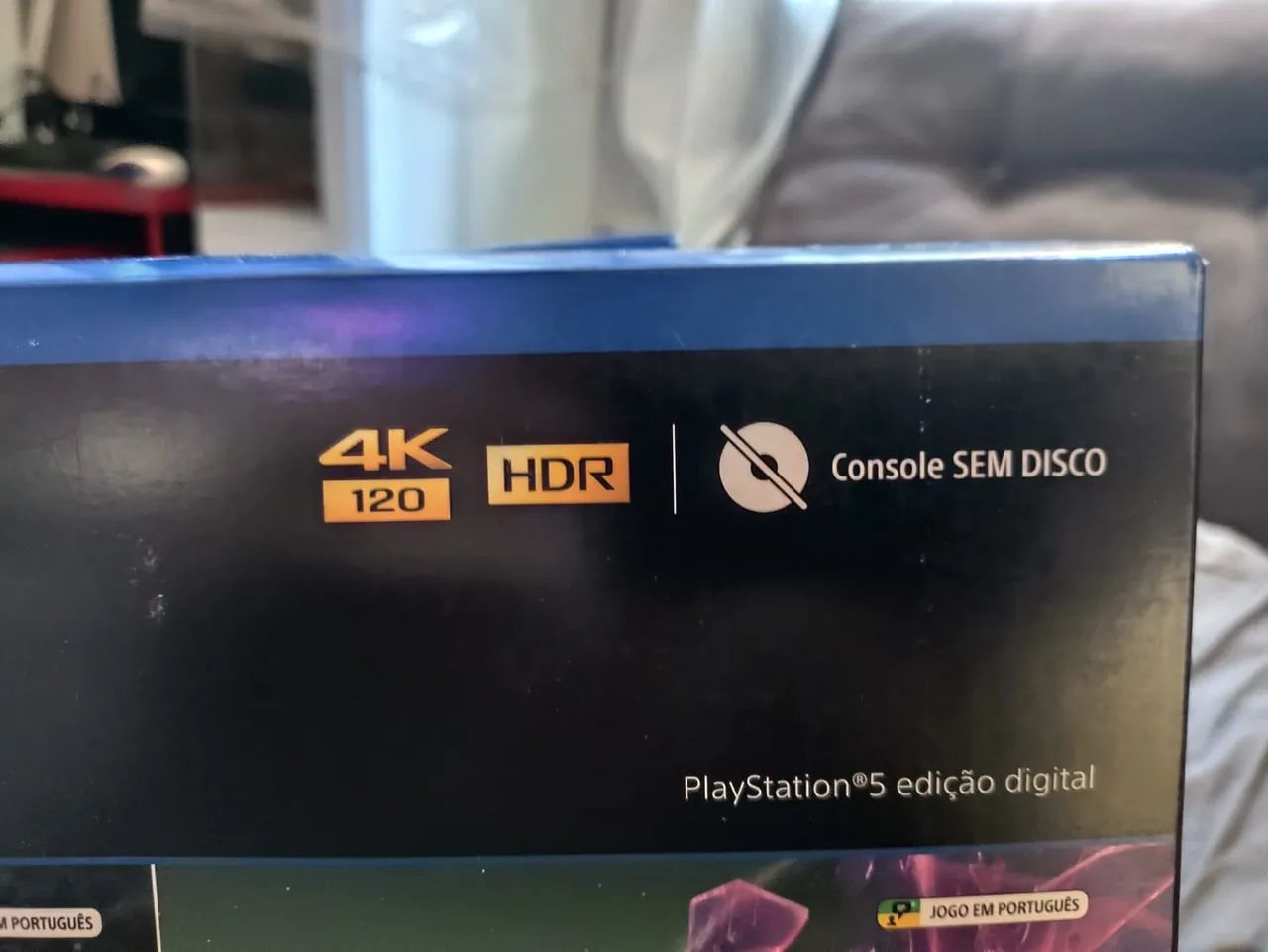 PS5 SLIM DIGITAL NOVO LACRADO 2 JOGOS PEGO PS4 COM VOLTA - Foto 4